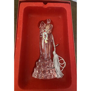 Lenox crystal bride and groom cake topper ornament 2006 red stone